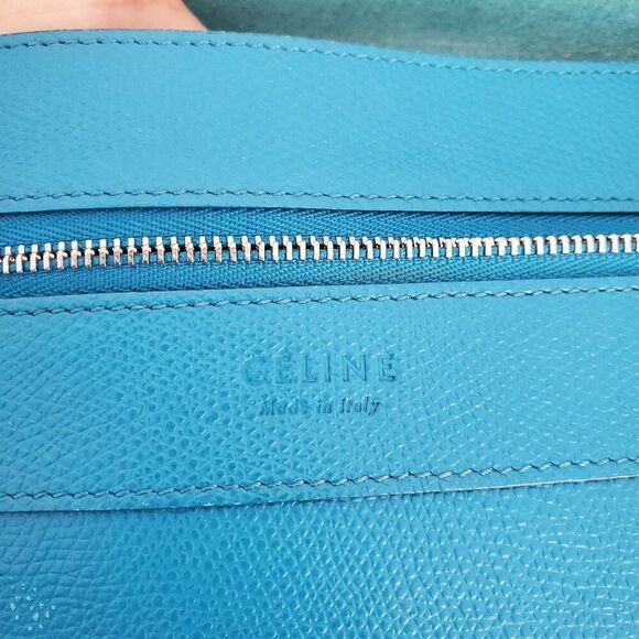 RARE! Celine Horizontal Blue Camel Bicolor Large Cabas Tote +dust bag VGC $1400 - Picture 13 of 16